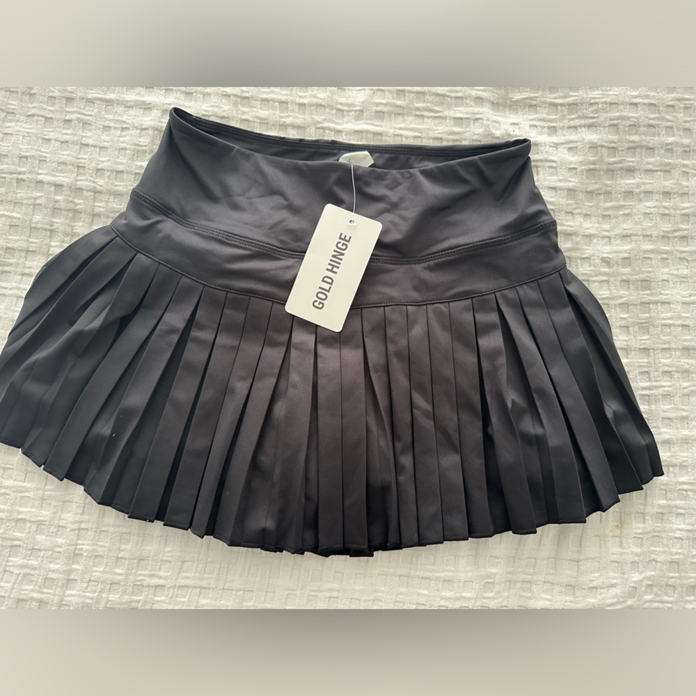 Never Worn Gold Hinge Skort